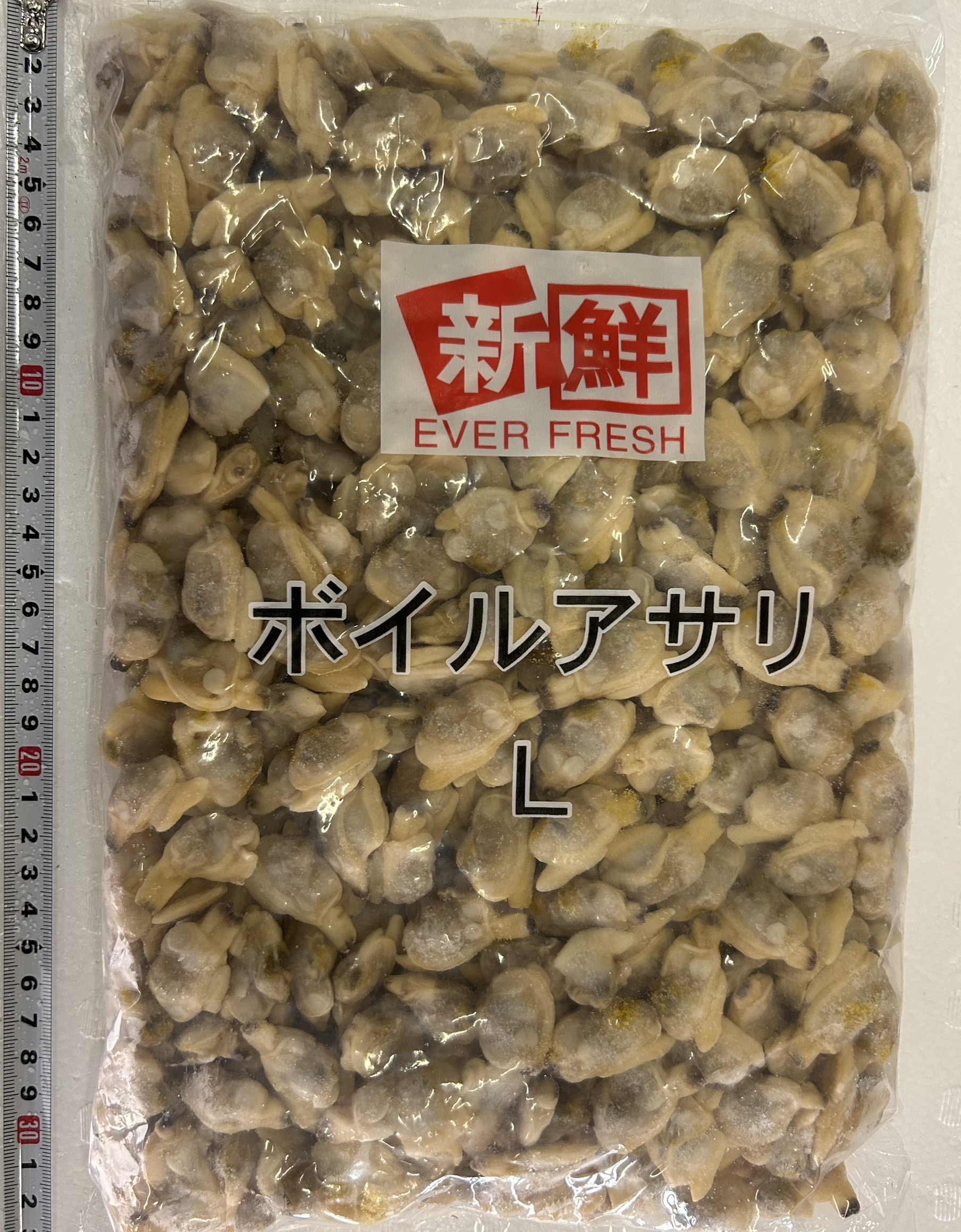 ボイルあさりむき身IQF L(301-500粒)