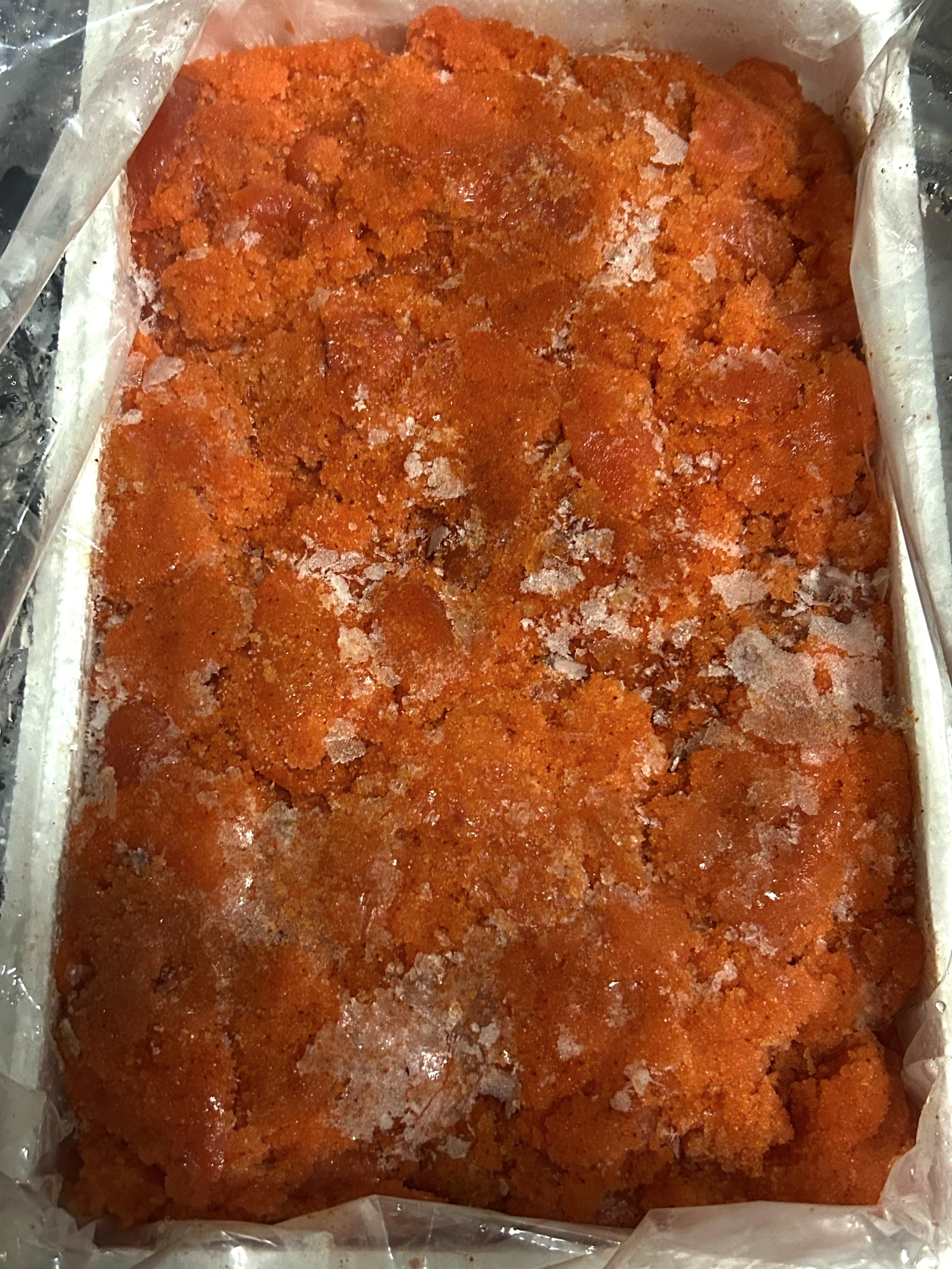 超特価)有色辛子明太子(並切)　2KG